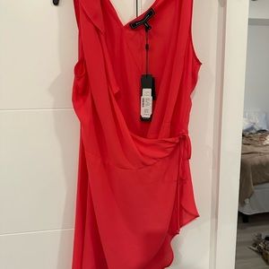 BCBG tie tank shirt